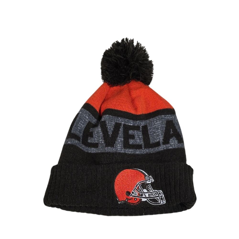 Cleveland Browns NFL Football Pom Beanie 2023 Sideline Cuffed Hat Adult One Size